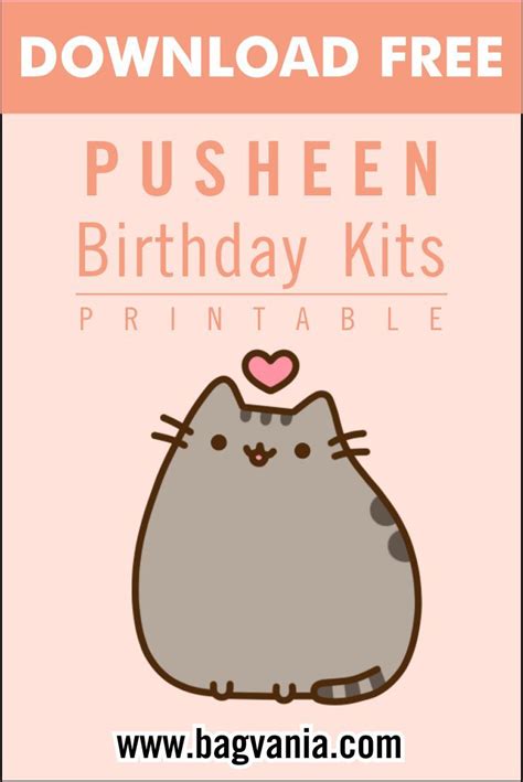 Pusheen Party Printables